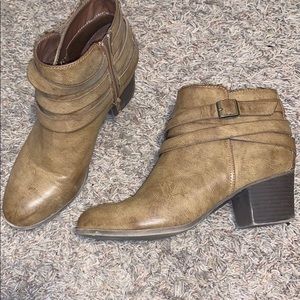 Brown booties